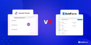 Everest Forms vs BoldForm