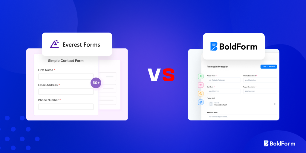 Everest Forms vs BoldForm: Which WordPress Form Builder Should You Choose?